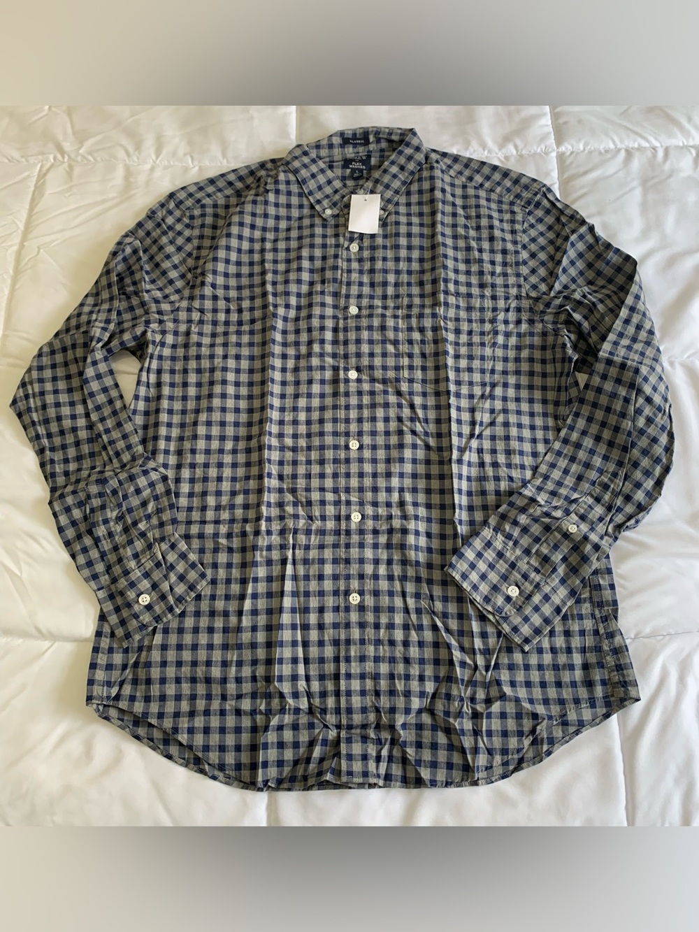 New J. CREW Botton down Long Sleeve Top Size L